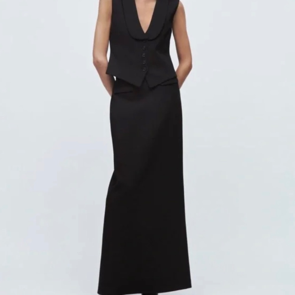Zara WOOL BLEND LONG SKIRT LIMITED EDITION NWT